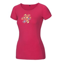 Ocun Bamboo Meadow camiseta mujer - rose pink